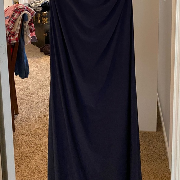 Navy blue ball gown - Picture 5 of 6